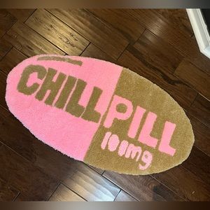 Custom made tufted “Chill Pill” rug